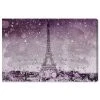 Oliver Gal Eiffel Glitter Plum Canvas Art Collection