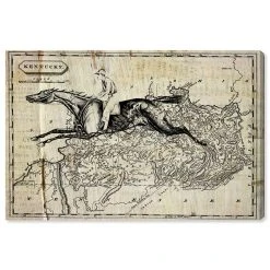 Oliver Gal Kentucky Canvas Art - 16 X 24 X 1.5