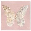 Oliver Gal Olden Butterfly Glimmer Blush Canvas Art Collection