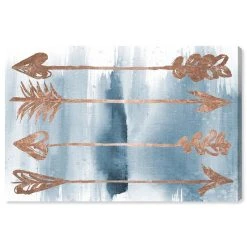 Oliver Gal Arrows Rose Gold Canvas Art Collection