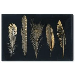 Oliver Gal Corinthian Feathers Canvas Art - 20 X 30 X 1.5