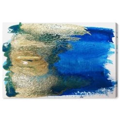 Oliver Gal Metal Paint Strokes Giclee Art Print On Gallery Wrap Canvas