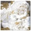 Oliver Gal White Peony And Gold Canvas Art - 30 X 30 X 1.5