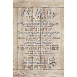 Dexsa I'd Marry You New Horizons Wood Plaque With Easel, 6 X 9