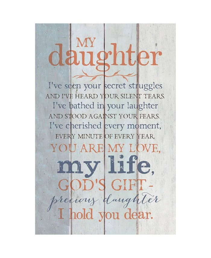 Dexsa My Daughter New Horizons Wood Plaque With Easel, 6 X 9