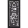 Dexsa The Will Of God Will Never Take You Where The Grace Of God Will Not Protect You Simple Strength Wood Plaque, 5.5 X 12