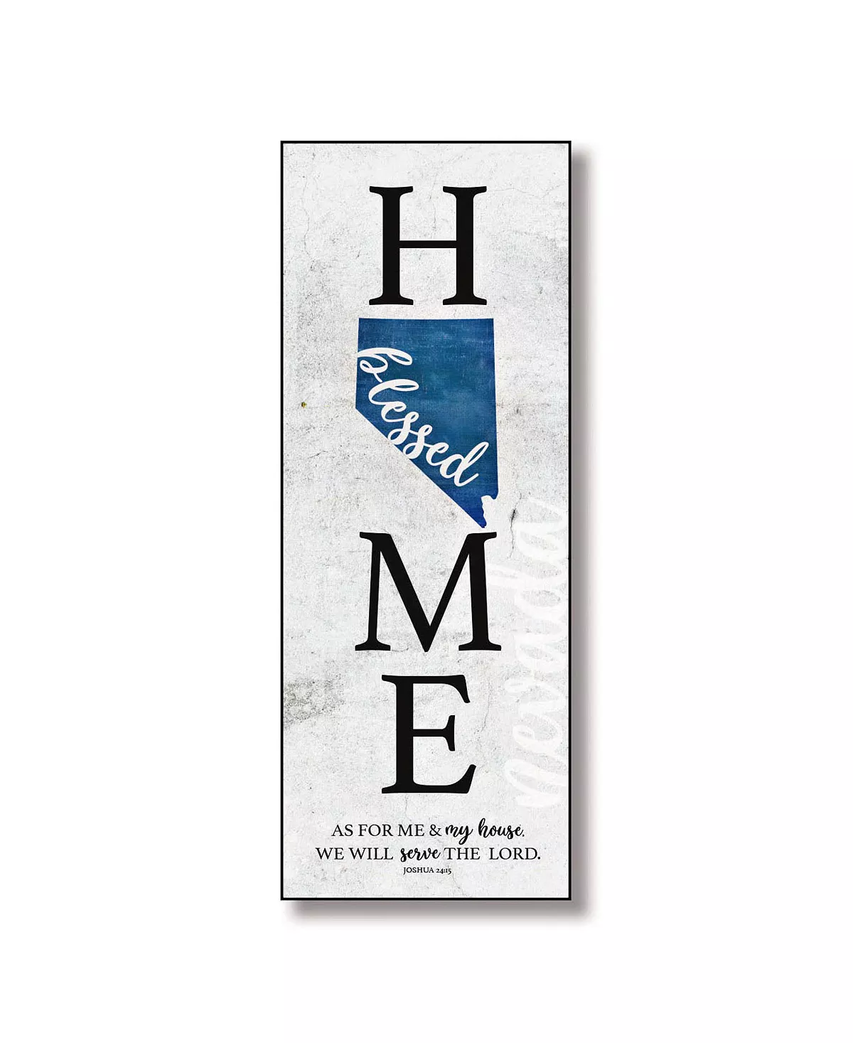 Dexsa Nevada Home-Blessed Wood Wall Plaque With Hanger, 5.5 X 12