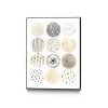 Giant Art 24 X 18 Neutral Pattern Play II Art Block Framed Canvas
