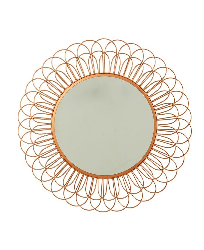 Nearly Natural Scalloped Mirror Wall Decor, 34