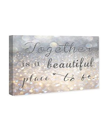 Oliver Gal Together Quote Giclee Art Print On Gallery Wrap Canvas - Image 2