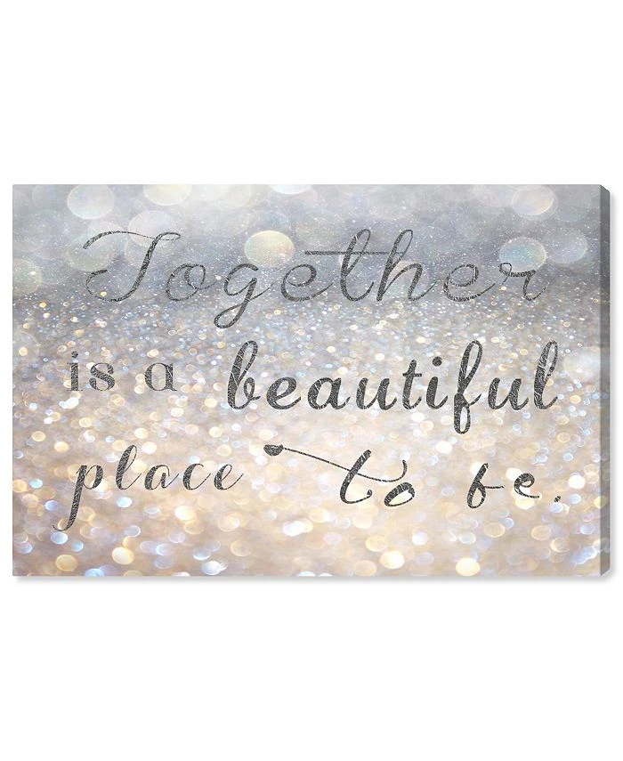 Oliver Gal Together Quote Giclee Art Print On Gallery Wrap Canvas