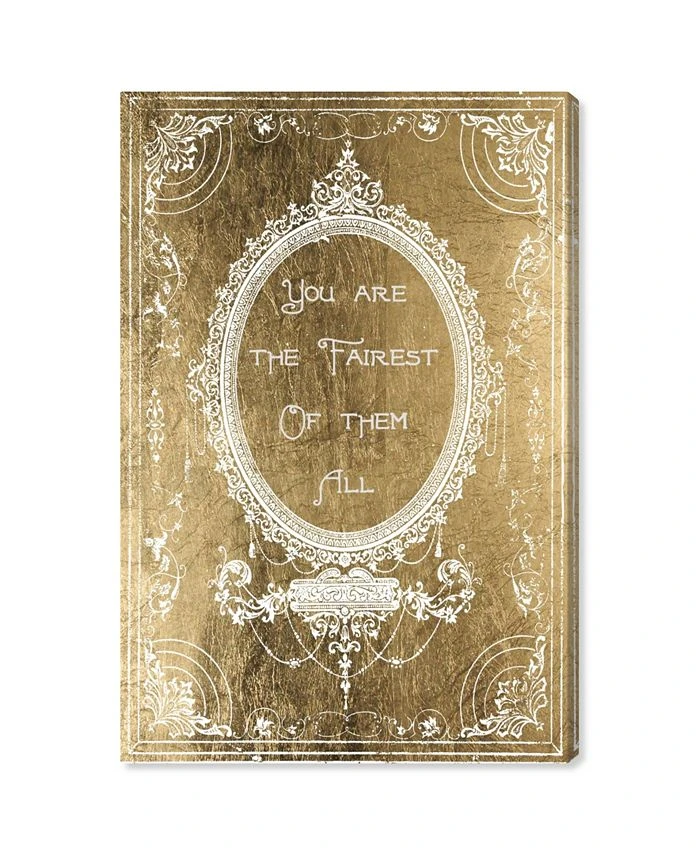 Oliver Gal Mirror Queen Quote Giclee Print On Gallery Wrap Canvas Art