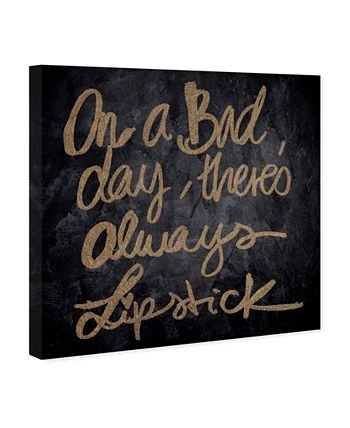 Oliver Gal Lipstick Canvas Art, 12 X 12 - Image 2