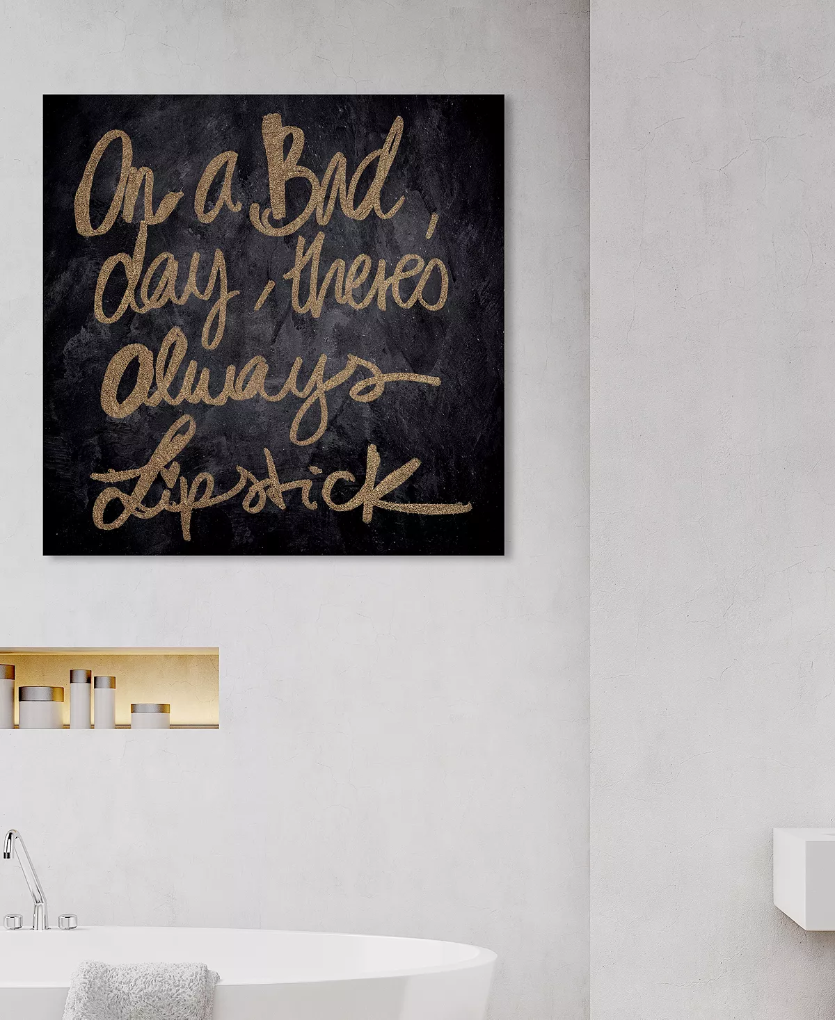 Oliver Gal Lipstick Canvas Art, 12 X 12 - Image 3