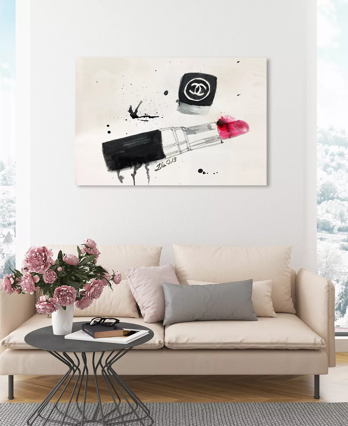 Oliver Gal Lipstick Stains Canvas Art, 45 X 30 - Image 3