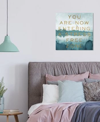 Oliver Gal Now Relax Quote Giclee Art Print On Gallery Wrap Canvas, 24 X 24 - Image 2