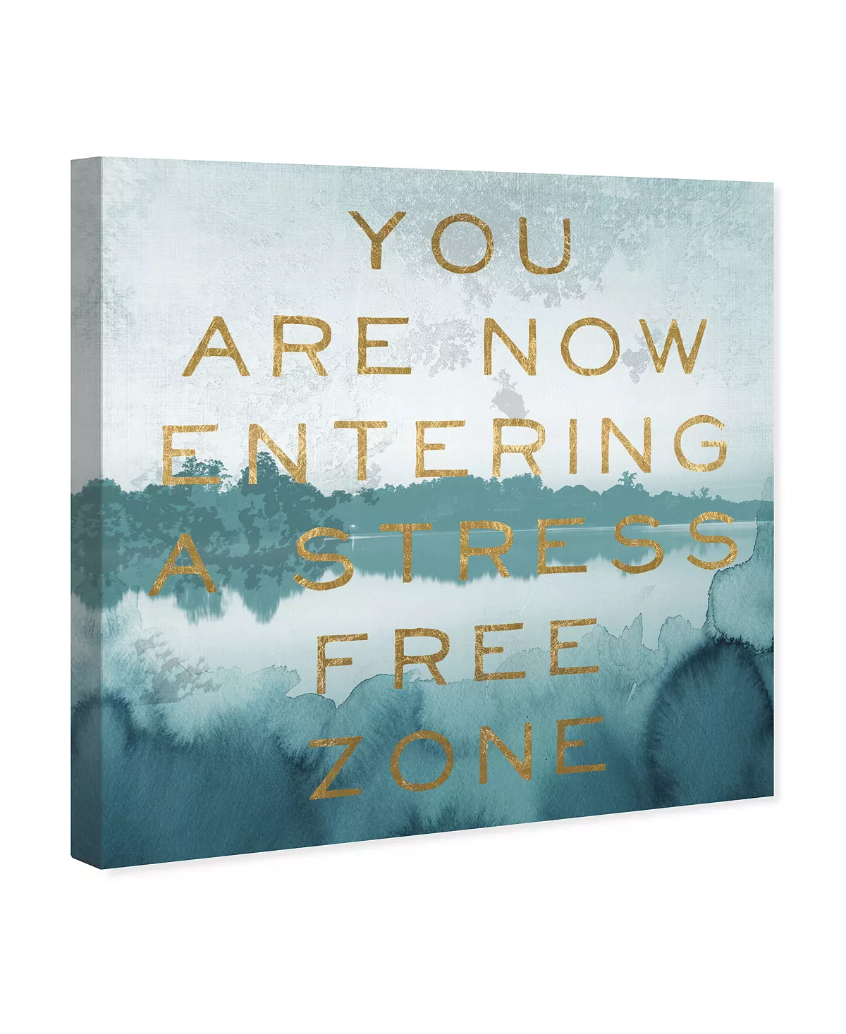 Oliver Gal Now Relax Quote Giclee Art Print On Gallery Wrap Canvas, 24 X 24 - Image 3