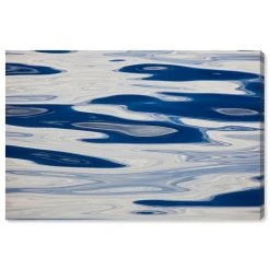 Oliver Gal Wavy Water Giclee Art Print On Gallery Wrap Canvas