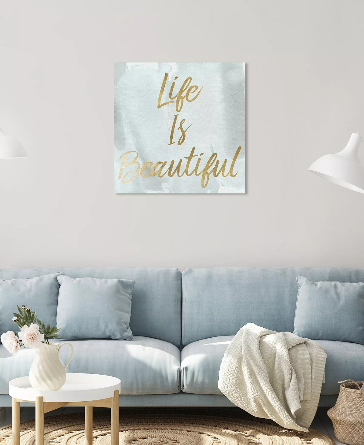 Oliver Gal Metallic Ink Quote Giclee Art Print On Gallery Wrap Canvas - Image 3