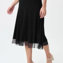 Joseph Ribkoff SKIRT WITH MESH HEM