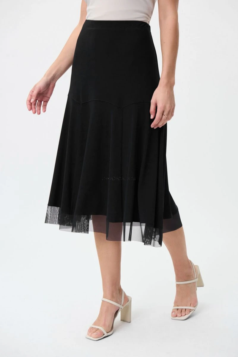 Joseph Ribkoff SKIRT WITH MESH HEM