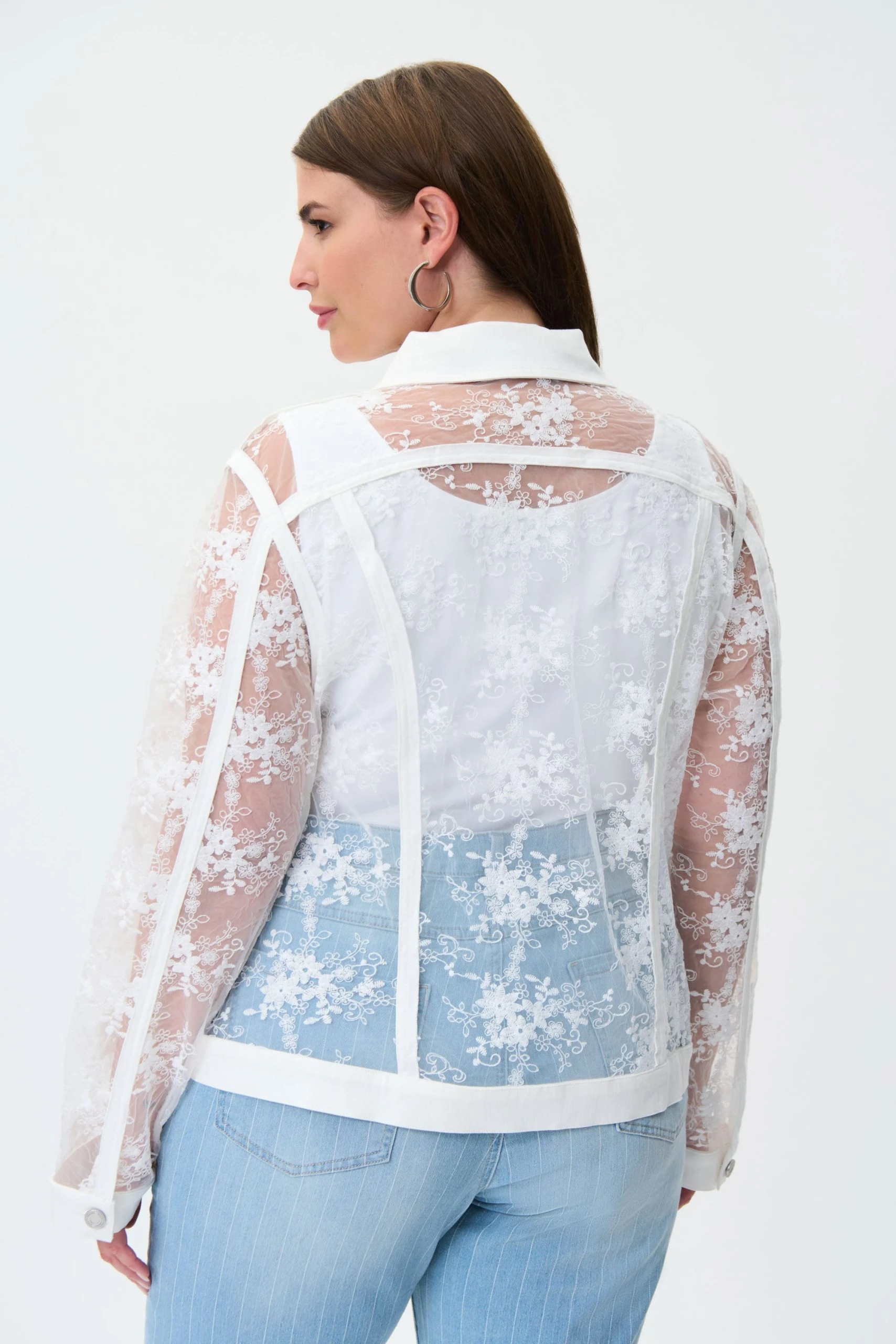 Joseph Ribkoff LACE JEAN JACKET - Image 3