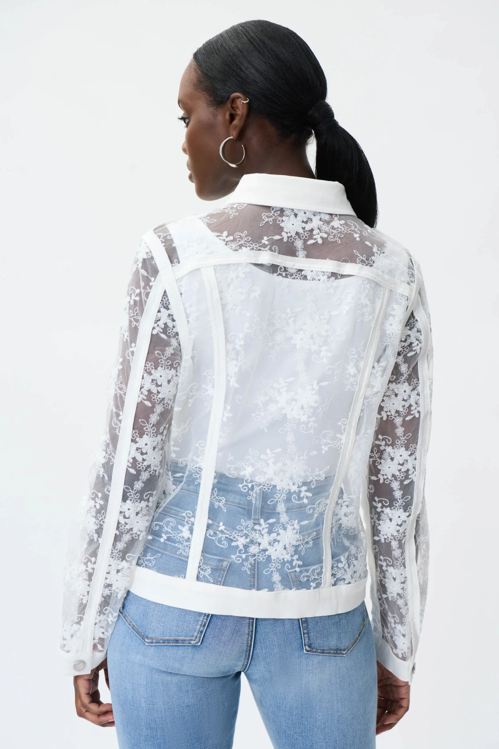 Joseph Ribkoff LACE JEAN JACKET - Image 6