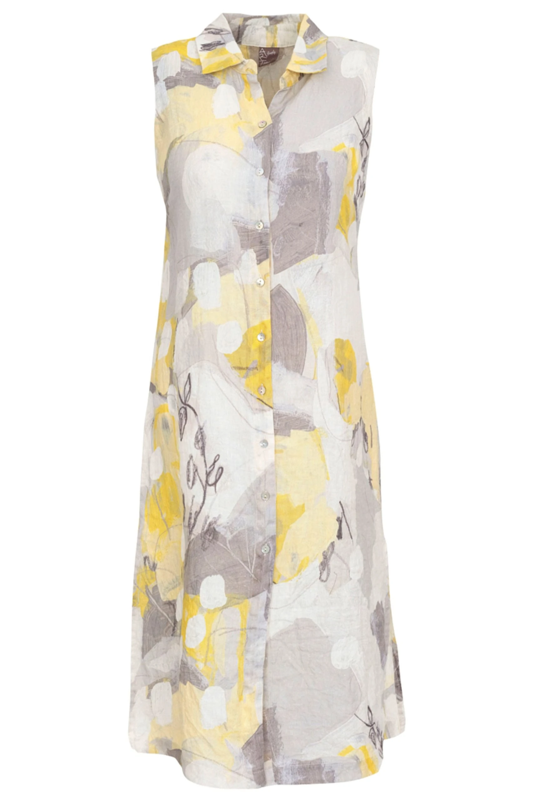Dolcezza CITRON MIST 1 SLEEVELESS DUSTER DRESS