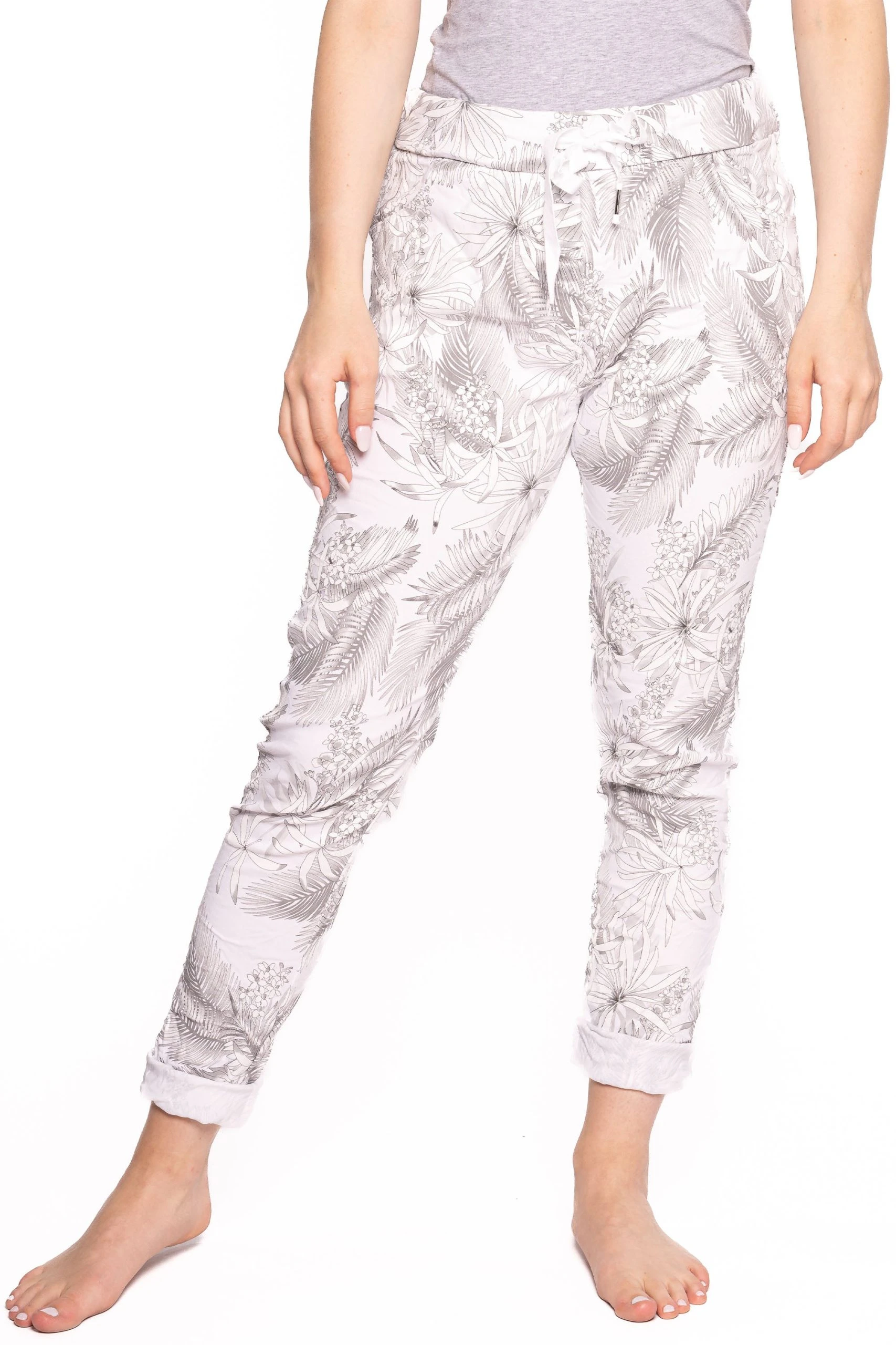 ETERN TROPICAL FLORAL CRINKLE JOGGER - Image 3