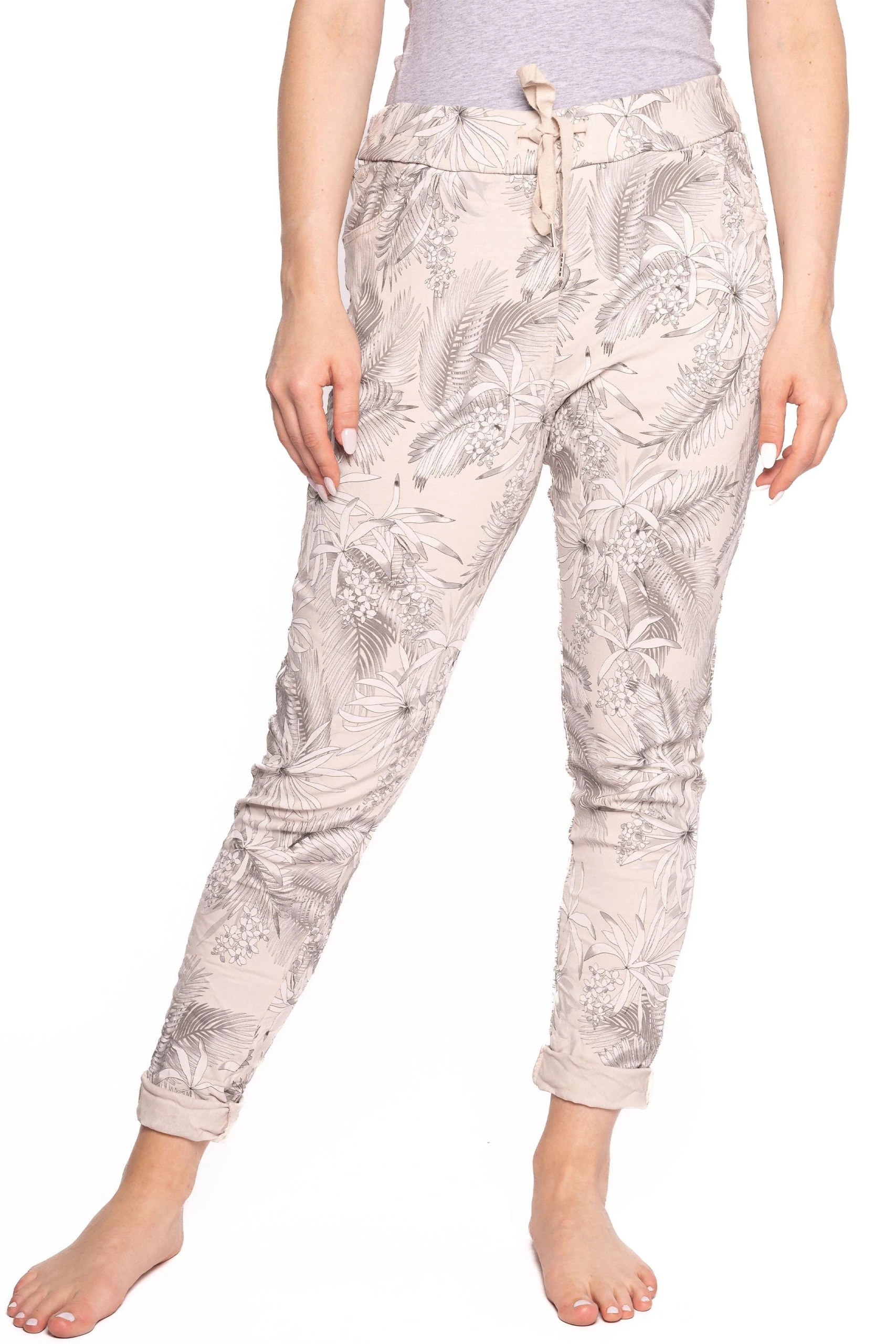 ETERN TROPICAL FLORAL CRINKLE JOGGER - Image 5