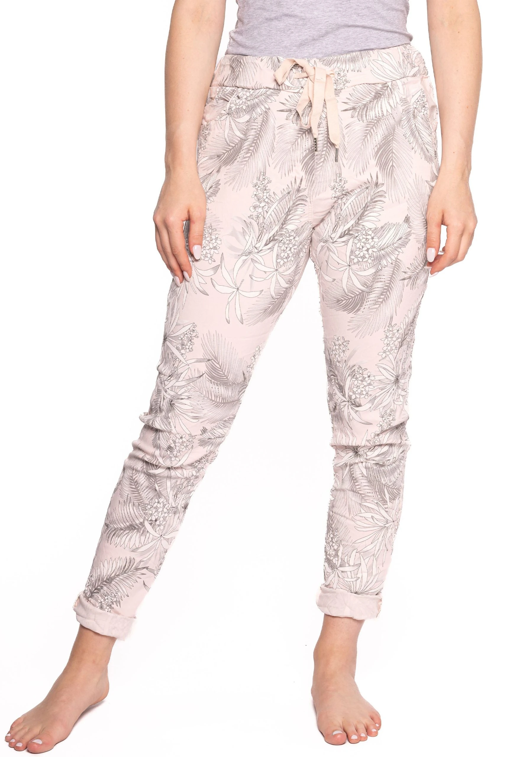 ETERN TROPICAL FLORAL CRINKLE JOGGER
