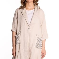 ETERN JACKET WITH SEQUIN POCKETS