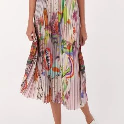 Gabby Isabella ABSTRACT PLEATED SKIRT