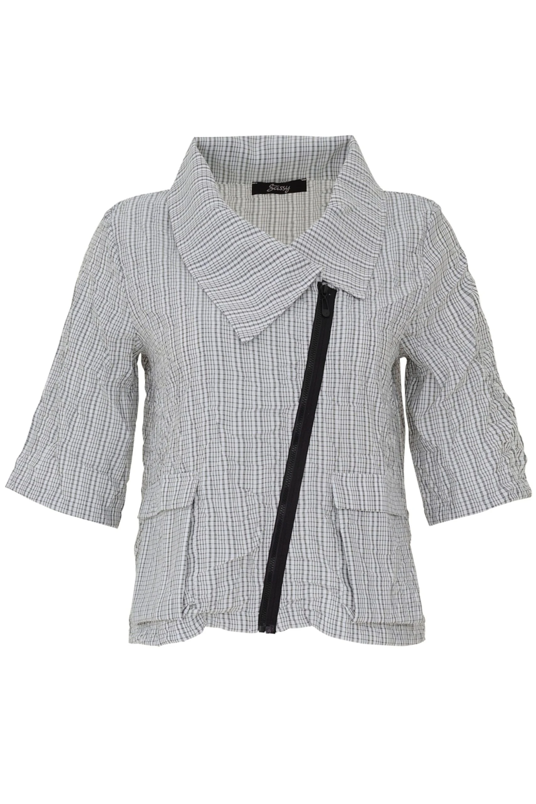 EVER SASSY IN THE DARK ZIP FRONT JACKET - Image 2