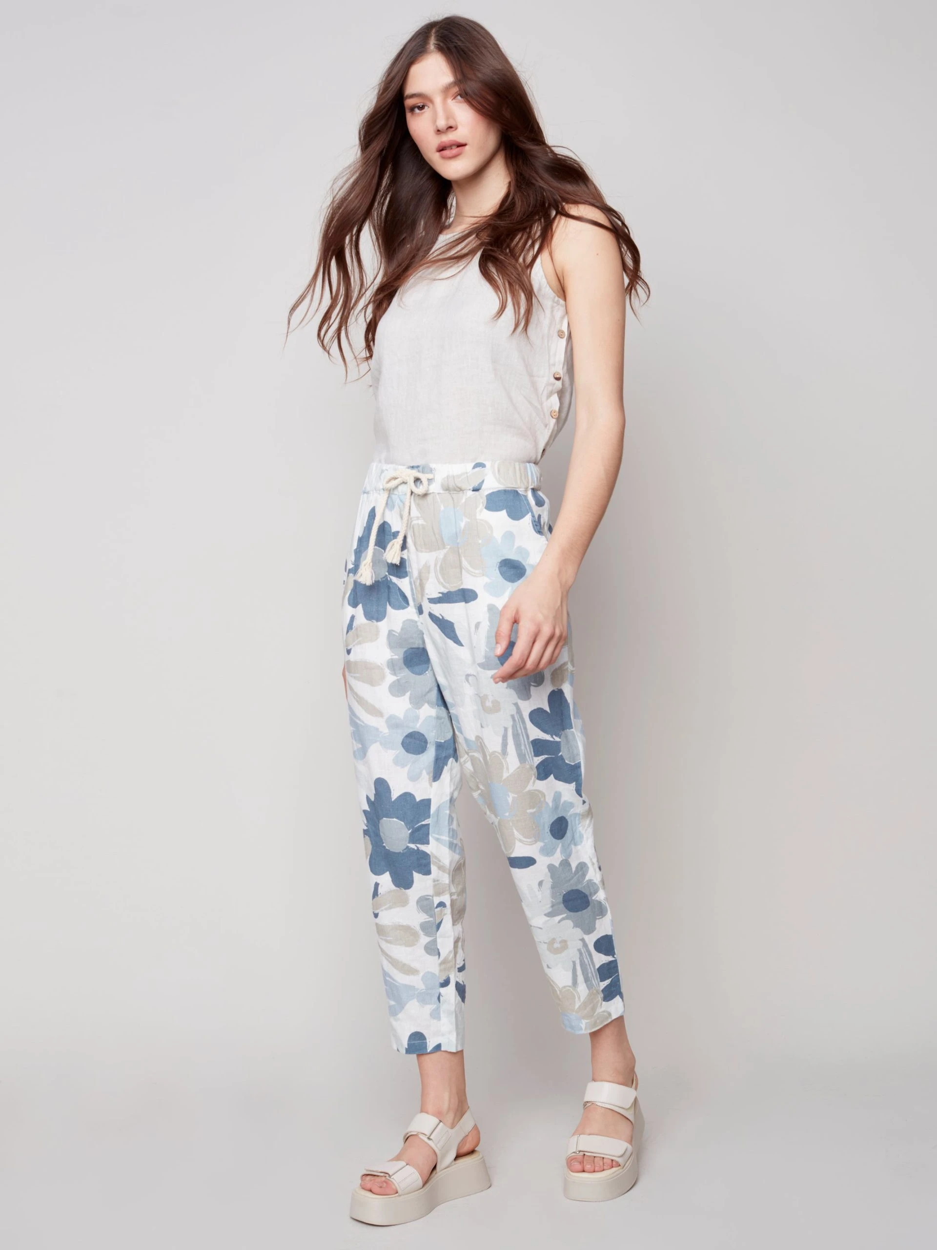 Charlie B BASIL FLORAL PANT - Image 2