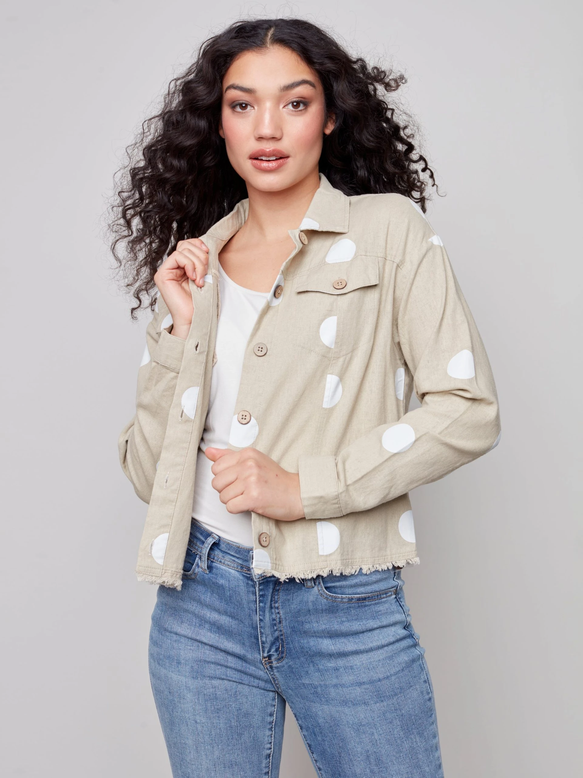 Charlie B POLKA DOT JACKET - Image 2