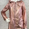 NIKKI JONES ROSE GOLD METALLIC JACKET