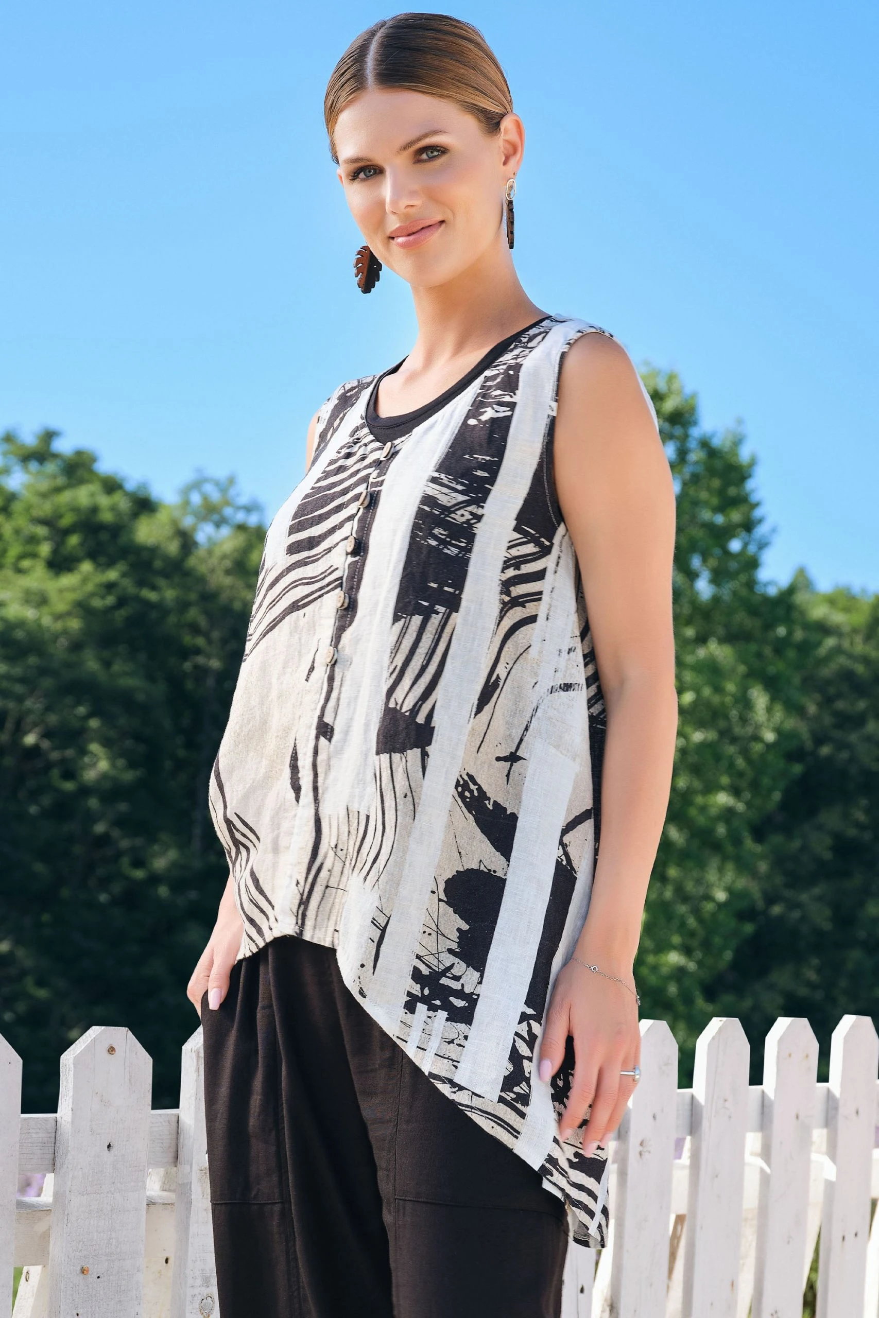 EVER SASSY SAND STORM VEST TOP