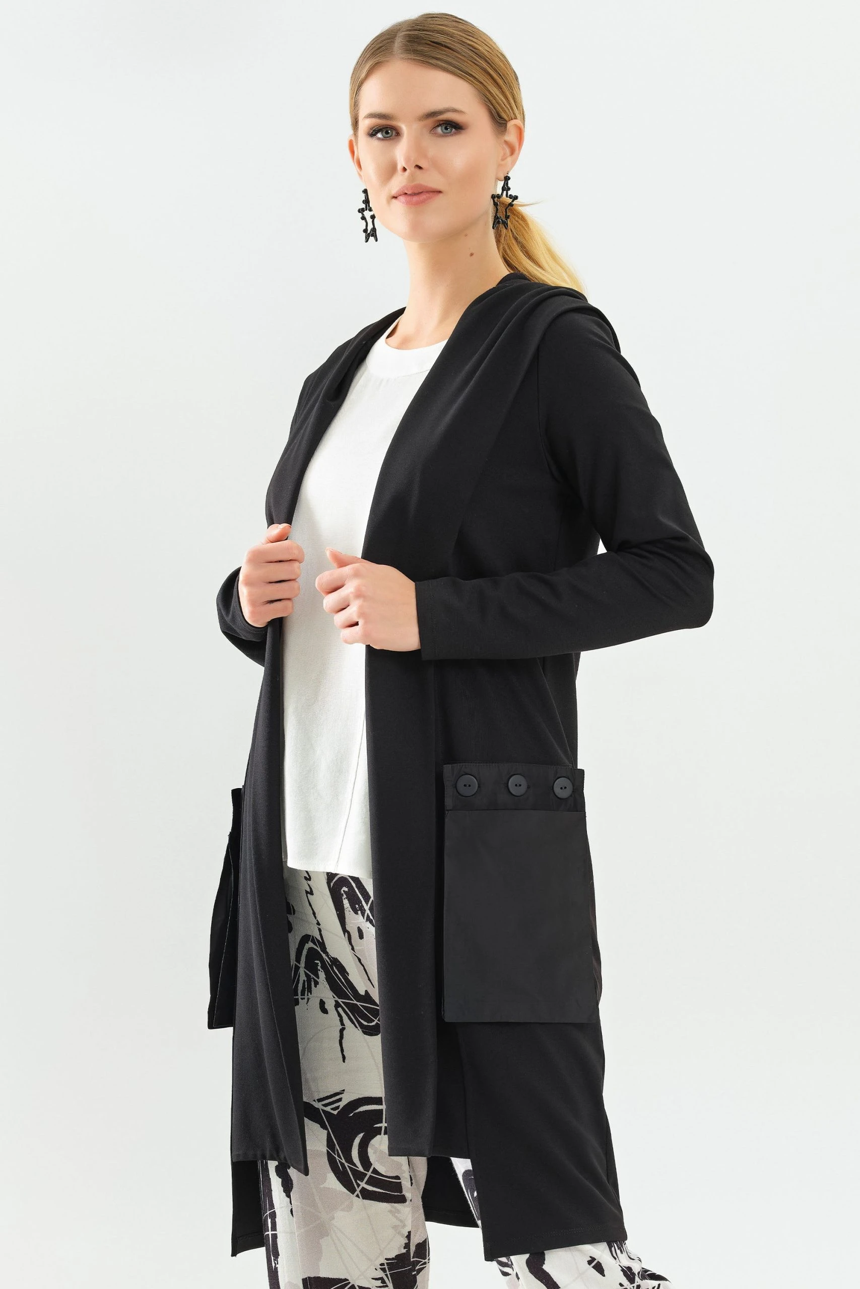 EVER SASSY HOODIE CARDIGAN