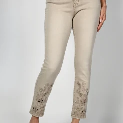 Frank Lyman SLIM JEAN WITH EMBROIDERY